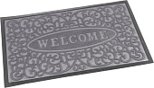 картинка Коврик придверный с ворсом на резиновой основе 60*90 СМ серый/24шт — Великий Путь